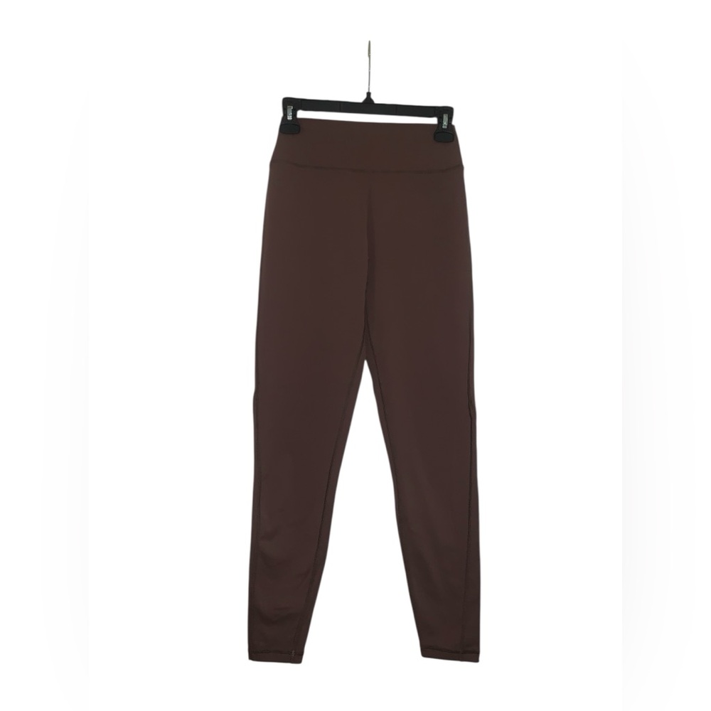 Women's Athletic Leggings Brown 25" Inseam Size M